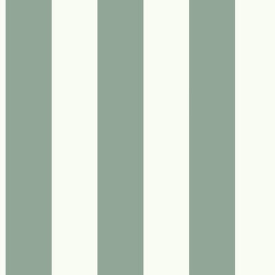 product image for Awning Stripe Wallpaper in Green-Grey from the Magnolia Home Collection by Joanna Gaines 5