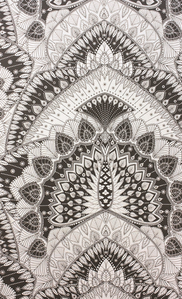 media image for Azari Wallpaper in Black and White by Matthew Williamson for Osborne & Little 250