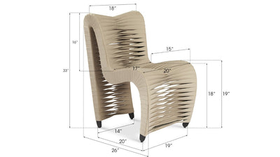 product image for Seat Belt Dining Chair By Phillips Collection B2061Be 64 13