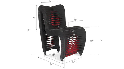 product image for Seat Belt Dining Chair By Phillips Collection B2061Be 66 66