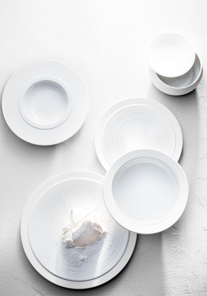 media image for Bahia White Dinner Plates set of 4 by Degrenne Paris 223