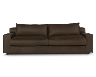 product image of Barrett 2 Over 2 Leather Sofa in Cocoa 522