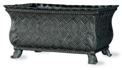 product image of Basket Weave Trough in Faux Lead Finish design by Capital Garden Products 568