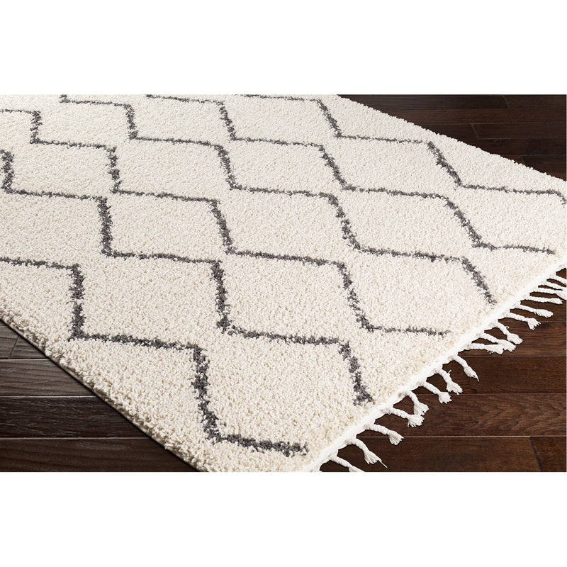 media image for Berber Shag BBE-2303 Rug in Charcoal & Beige by Surya 263