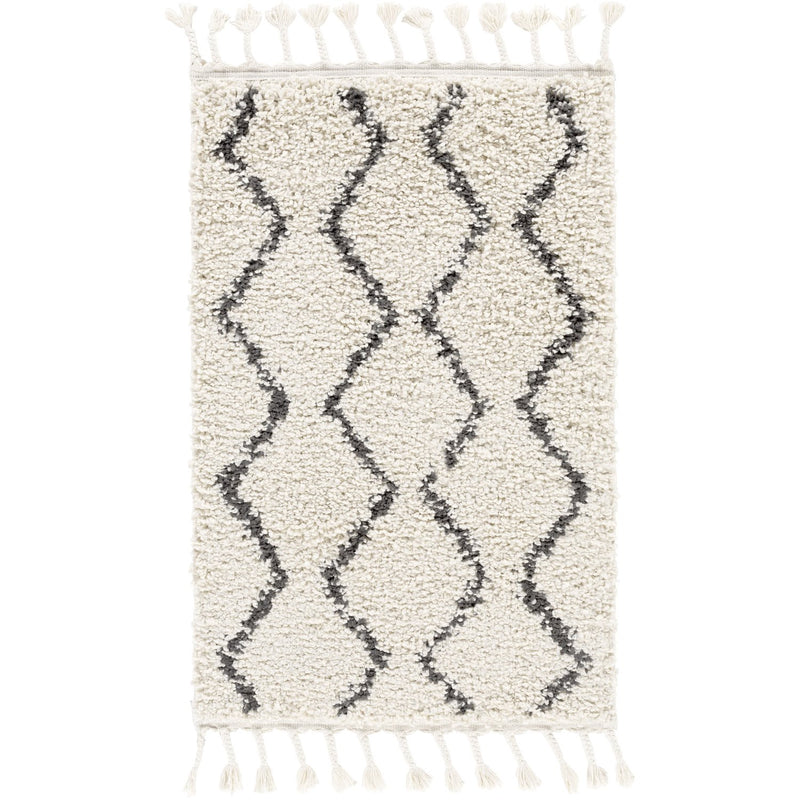 media image for Berber Shag BBE-2303 Rug in Charcoal & Beige by Surya 266