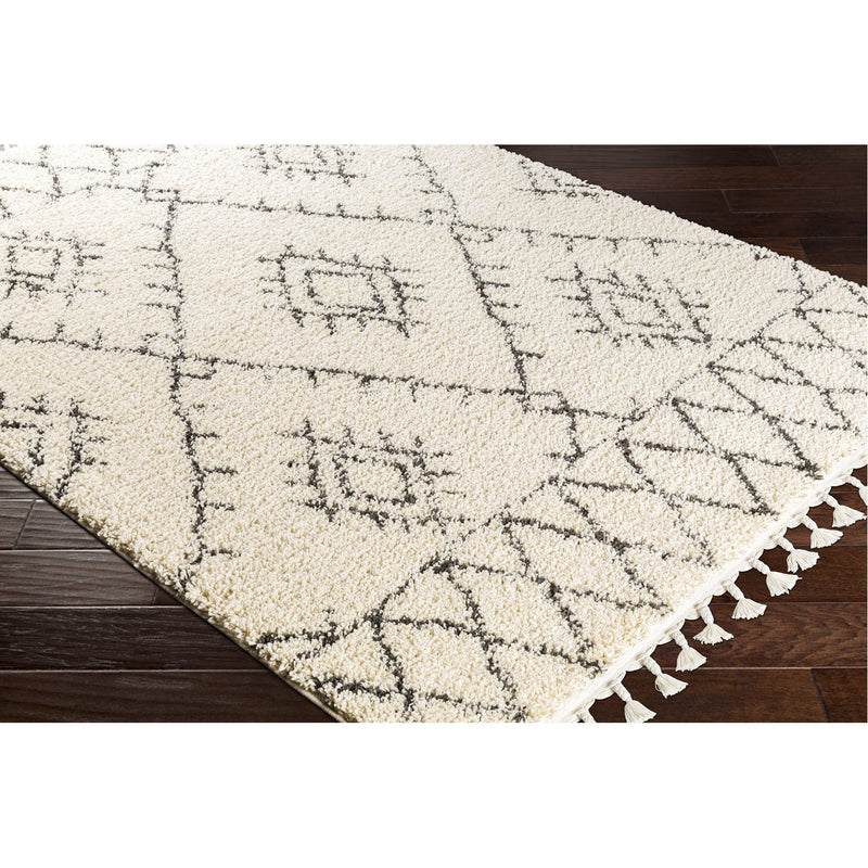media image for Berber Shag BBE-2305 Rug in Charcoal & Beige by Surya 235