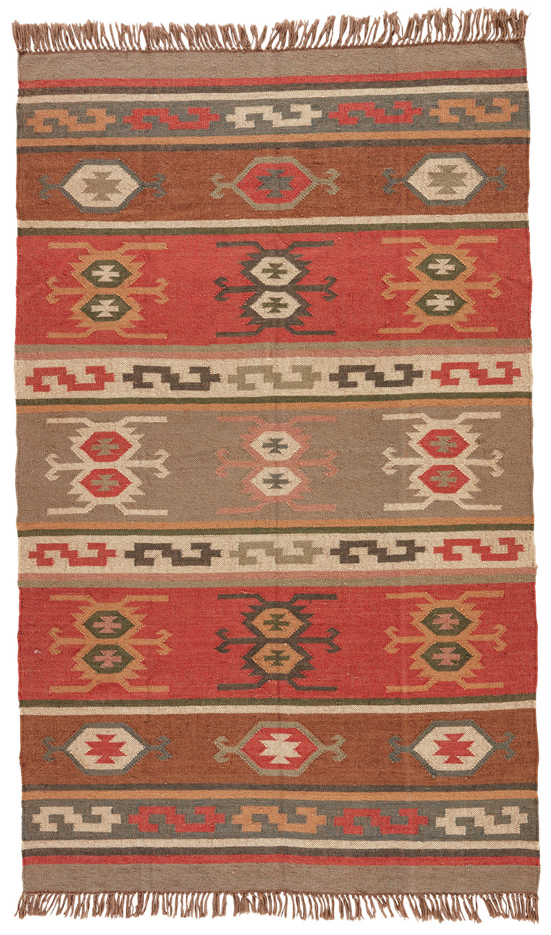 media image for Thebes Geometric Rug in Cardinal & Mustard Gold design by Jaipur Living 20