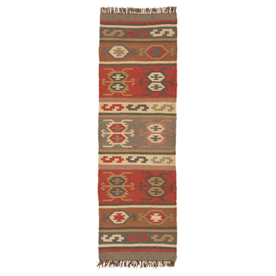 product image for Thebes Geometric Rug in Cardinal & Mustard Gold design by Jaipur Living 2