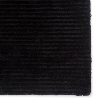 product image for basis solid rug in jet black design by jaipur 4 7