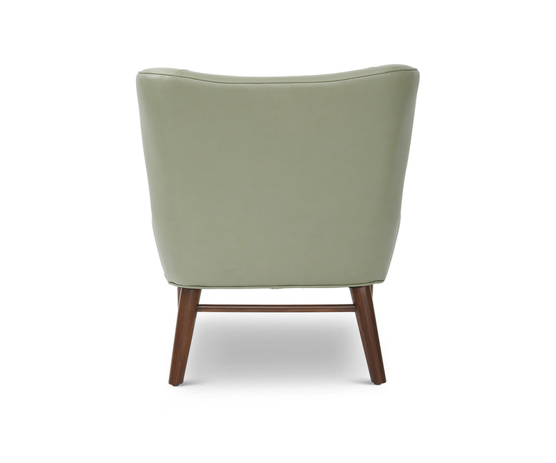 media image for Bitsy Leather Chair in Mint 262