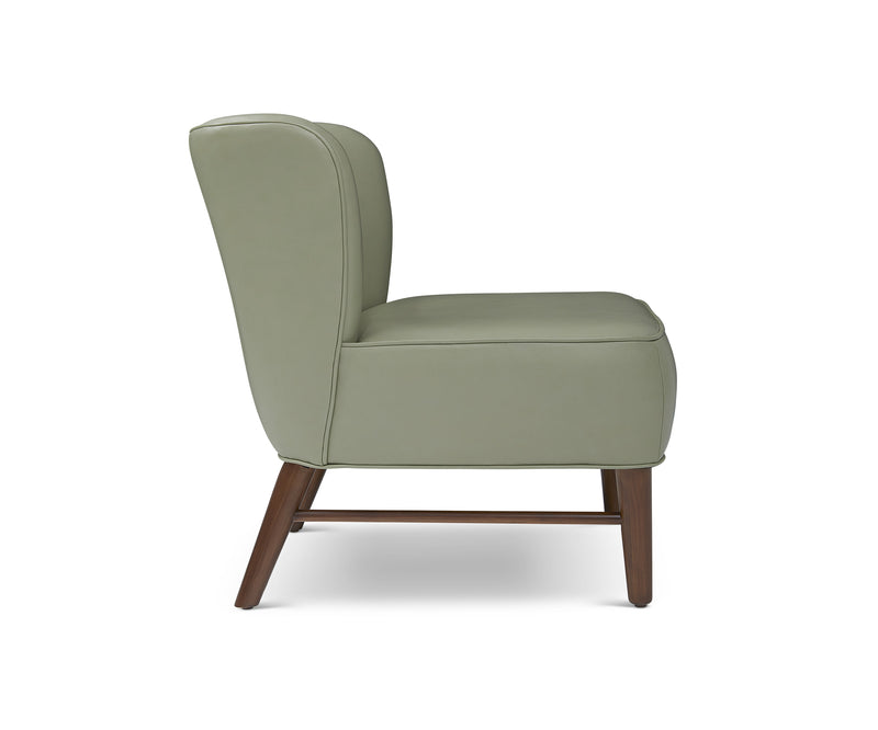 media image for Bitsy Leather Chair in Mint 280