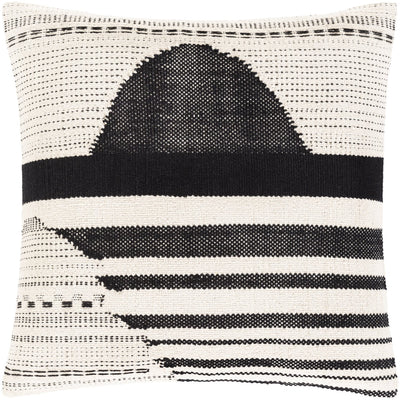 product image for Banksia BKA-001 Hand Woven Square Pillow in Beige & Black by Surya 56