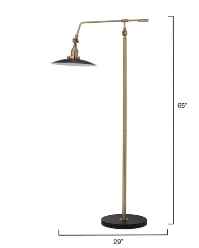 product image for Mid-Century Modern Floor Lamp – Antique Brass design by Jamie Young 39