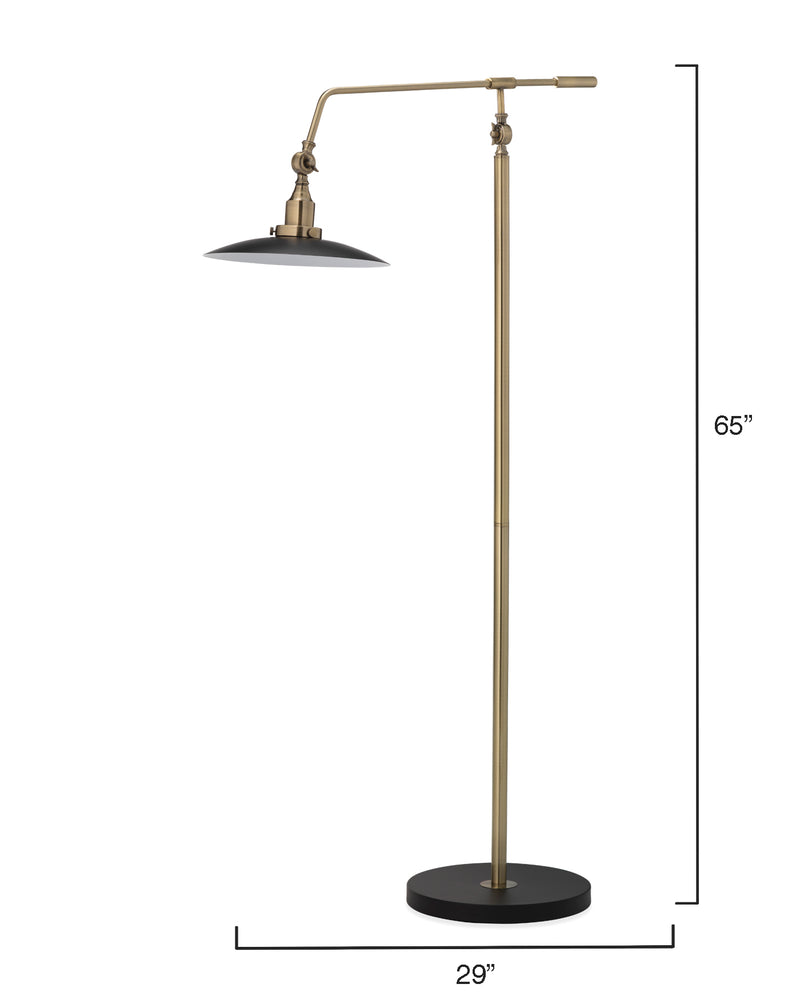 media image for Mid-Century Modern Floor Lamp – Antique Brass design by Jamie Young 228