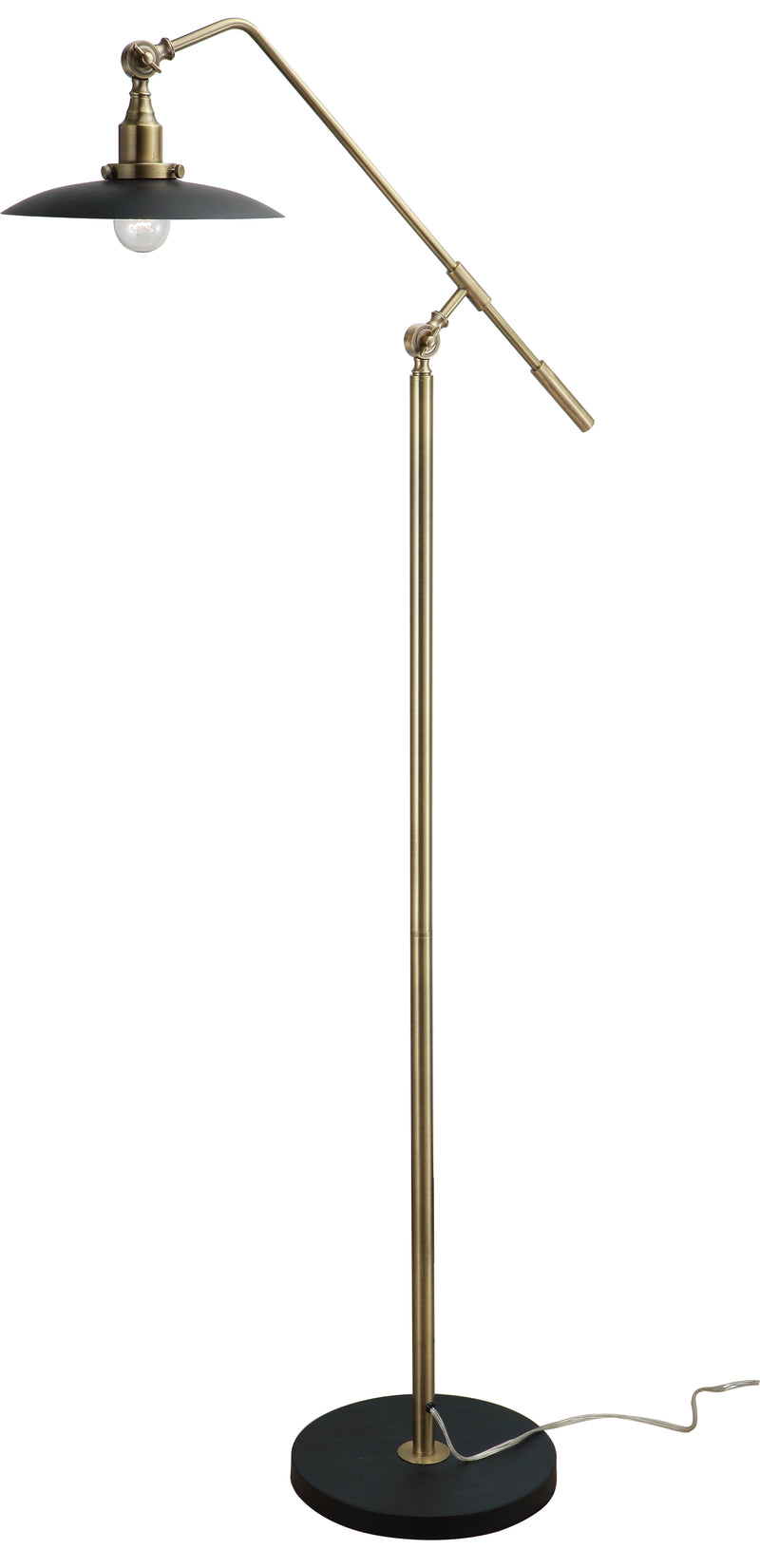 media image for Mid-Century Modern Floor Lamp – Antique Brass design by Jamie Young 253