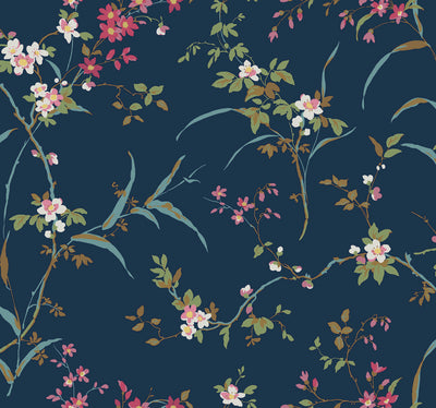 product image of Blossom Branches Wallpaper in Navy from the Blooms Second Edition 583