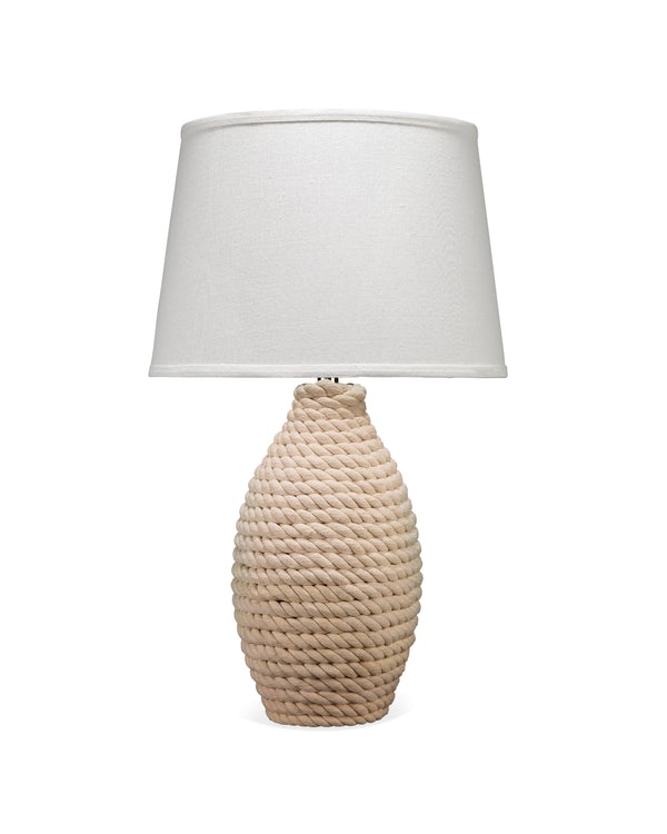 media image for Rope Table Lamp with Tapered Shade 217