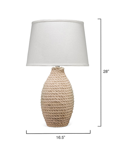 product image for Rope Table Lamp with Tapered Shade design by Jamie Young 95
