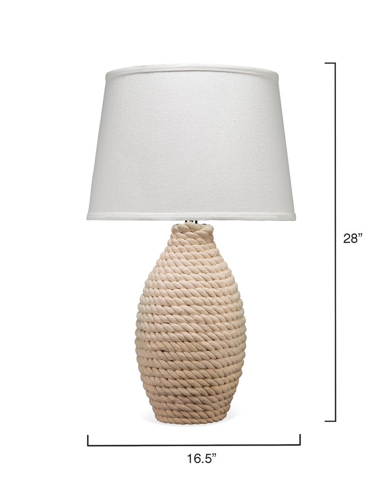 media image for Rope Table Lamp with Tapered Shade design by Jamie Young 254