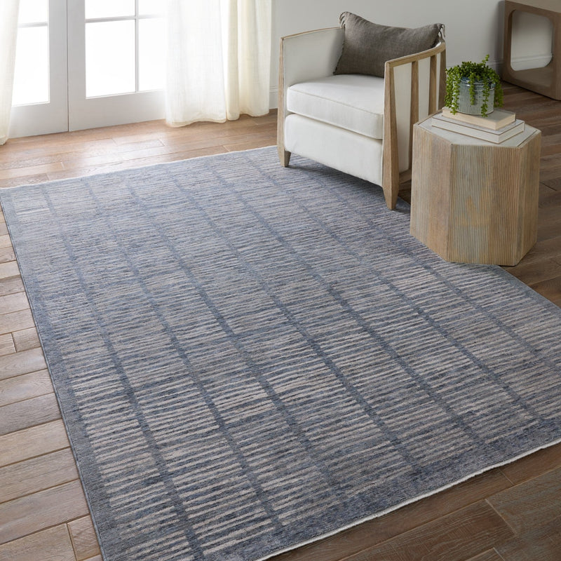 media image for dounia striped blue light gray area rug by jaipur living rug155797 4 215