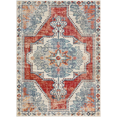 product image of bohemian rug in bright red beige design by surya 1 533