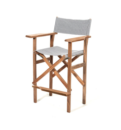 product image for laurens navy stripe directors chair bar height by business pleasure co bpc db lau str 1 40