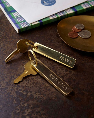 product image for town country key chain pair design by sir madam 2 21