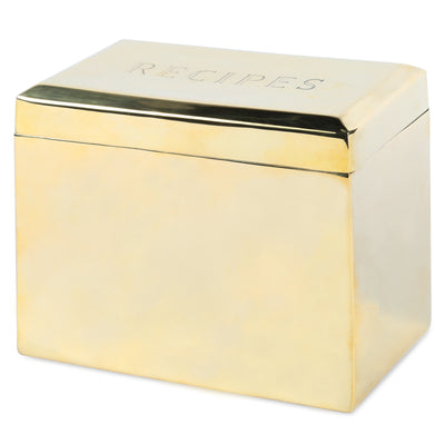 product image for Beveled Recipe Box in Solid Brass design by Sir/Madam 48