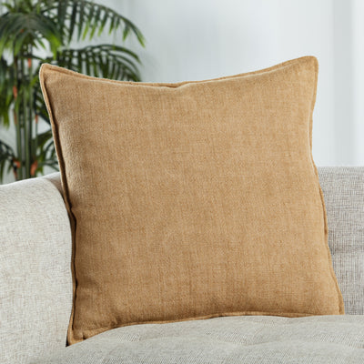 product image for Burbank Blanche Reversible Down Tan Pillow 4 51