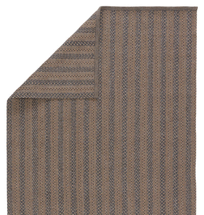 product image for Madaket Handmade Indoor/Outdoor Stripes Rug in Taupe & Gray 53