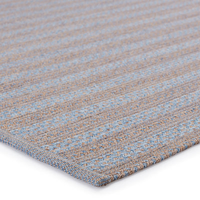 product image for Topsail Indoor/Outdoor Striped Light Blue & Taupe Rug by Jaipur Living 58