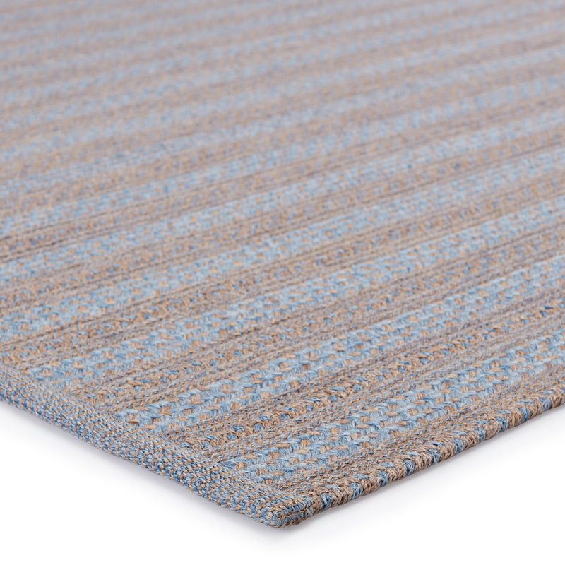 media image for Topsail Indoor/Outdoor Striped Light Blue & Taupe Rug by Jaipur Living 274