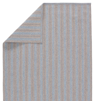 product image for Topsail Indoor/Outdoor Striped Light Blue & Taupe Rug by Jaipur Living 11
