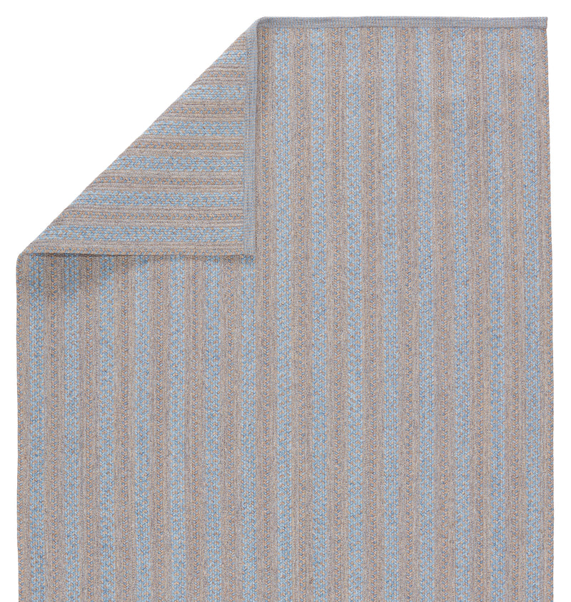 media image for Topsail Indoor/Outdoor Striped Light Blue & Taupe Rug by Jaipur Living 221