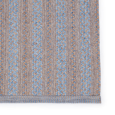 product image for Topsail Indoor/Outdoor Striped Light Blue & Taupe Rug by Jaipur Living 28