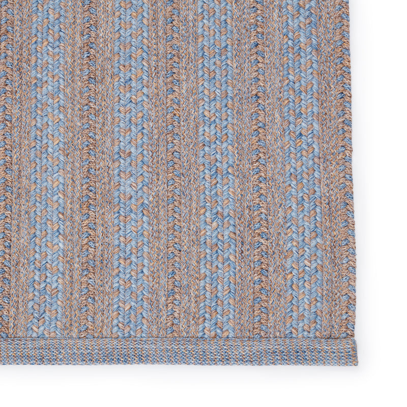 media image for Topsail Indoor/Outdoor Striped Light Blue & Taupe Rug by Jaipur Living 224