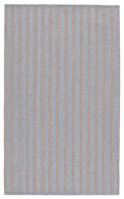 product image for Topsail Indoor/Outdoor Striped Light Blue & Taupe Rug by Jaipur Living 70