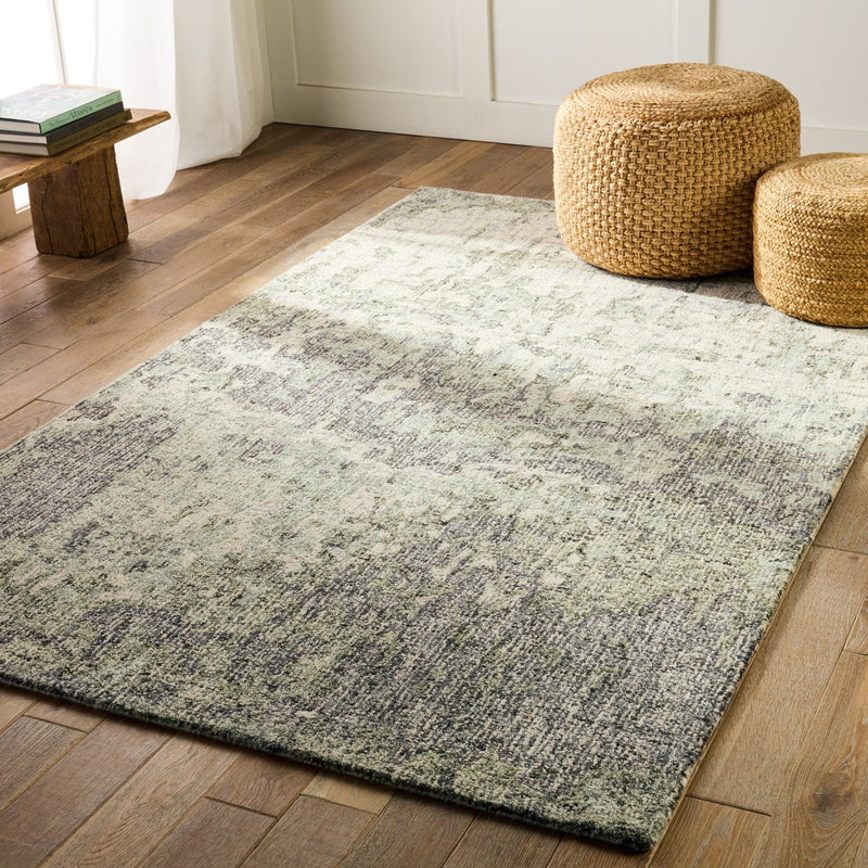 media image for Britta Plus Hand Tufted Absolon Taupe & Green Rug 5 215