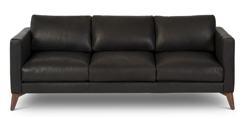 media image for Burbank Leather Sofa in Black 272