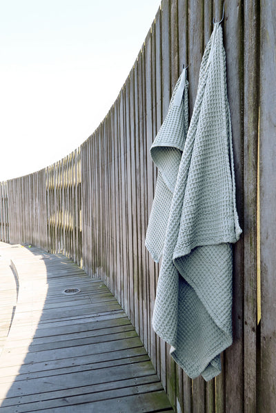 product image for big waffle medium towel in multiple colors design by the organic company 22 42