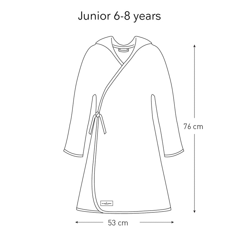 media image for big waffle junior bathrobe in multiple colors design by the organic company 9 232