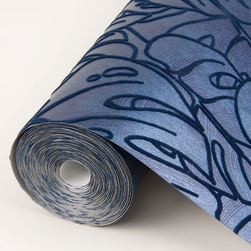 media image for Balboa Botanical Wallpaper in Indigo from the Scott Living Collection by Brewster Home Fashions 282