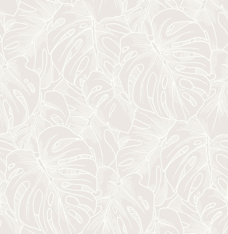 media image for Balboa Botanical Wallpaper in White from the Scott Living Collection by Brewster Home Fashions 235