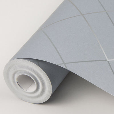 product image for Ballard Geometric Wallpaper in Pewter from the Scott Living Collection by Brewster Home Fashions 72
