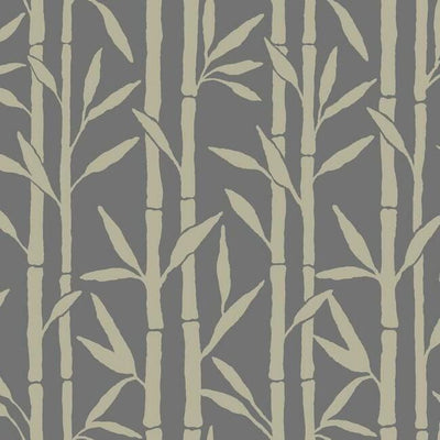 product image of Bamboo Grove Wallpaper in Charcoal by Antonina Vella for York Wallcoverings 578