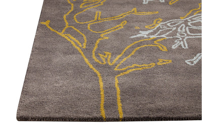 product image for Bandon Collection Hand Tufted Wool and Viscose Area Rug in Grey design by Mat the Basics 95