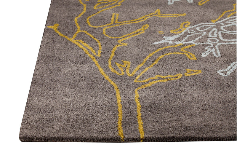 media image for Bandon Collection Hand Tufted Wool and Viscose Area Rug in Grey design by Mat the Basics 258