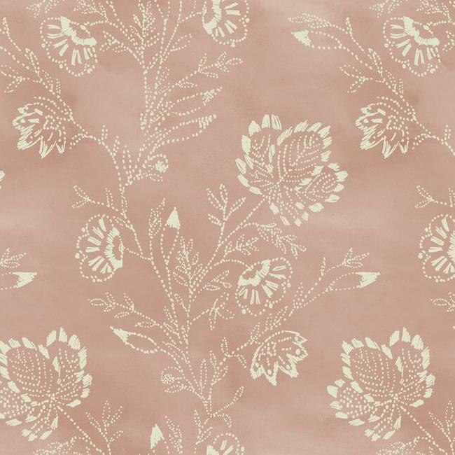 media image for Barbier Wallpaper in Light Pink by Christiane Lemieux for York Wallcoverings 210