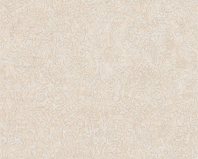 product image for Baroque Scroll Wallpaper in Beige and Cream design by BD Wall 54