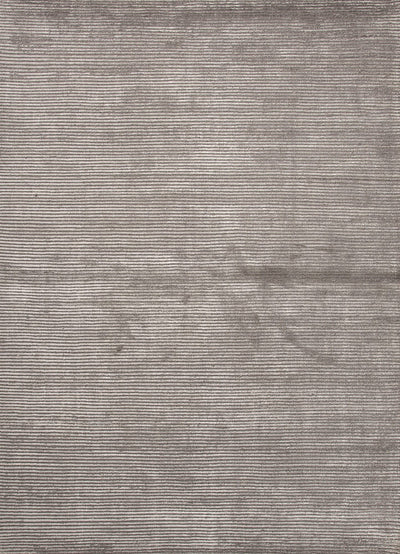 product image for Basis Collection Wool and Art Silk Area Rug in Medium Grey design by Jaipur 1